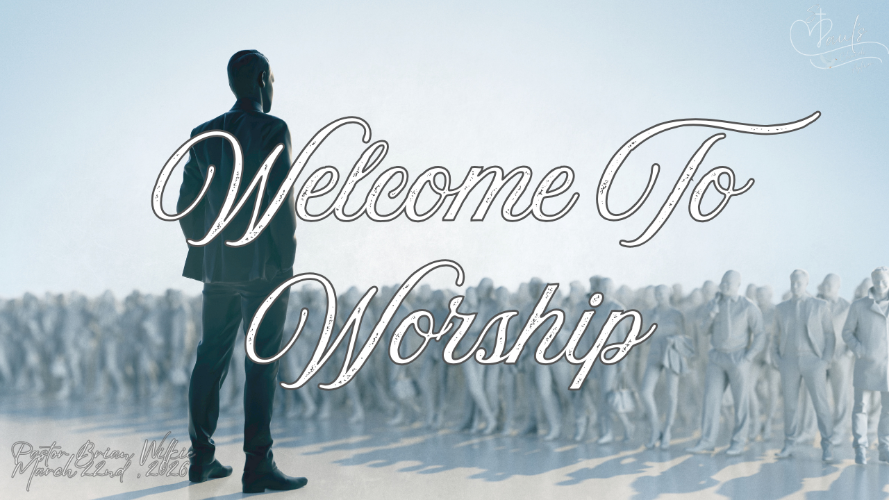 This Week's Worship Service!